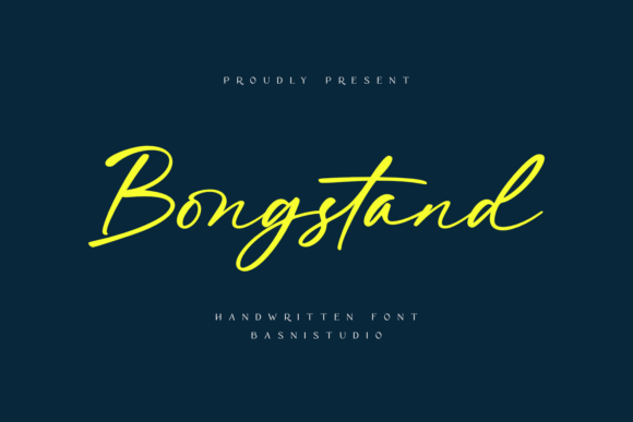 Bongstand: Commanding Attention with Bold Script Typography