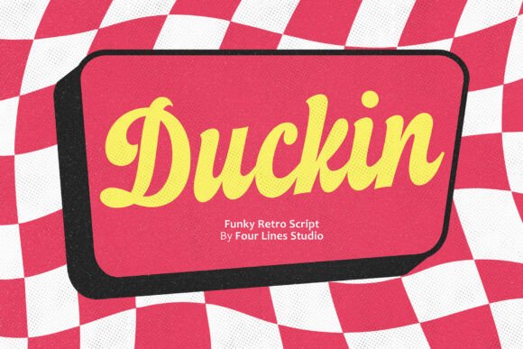 Duckin: The Groovy Retro Script That Brings Designs to Life