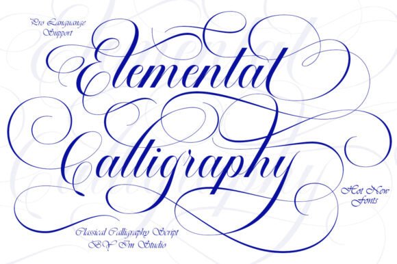 Elemental Calligraphy: Blending Classic Charm with Modern Elegance