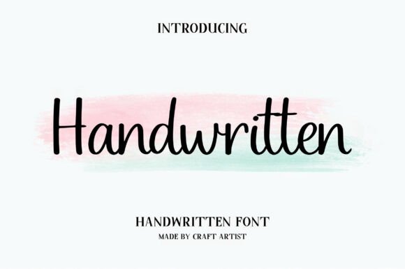 Handwritten: The Modern Cursive Font for Elegant Designs