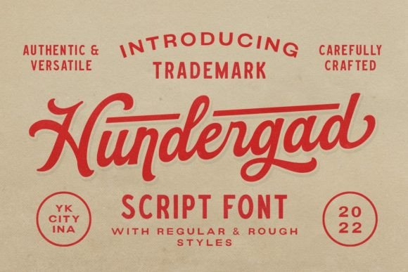 Hundergad: A Vintage Script Font for Timeless Branding