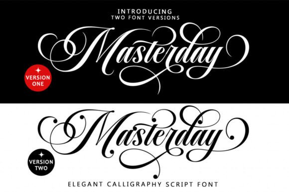 Masterday: Elevating Design with Elegant Script Font