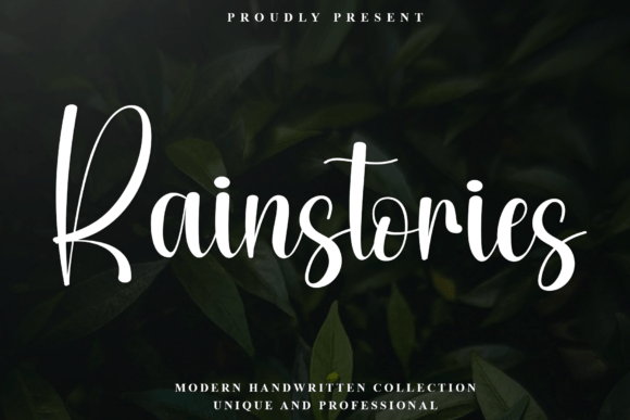 Rainstories: A Font That Feels Like a Signature