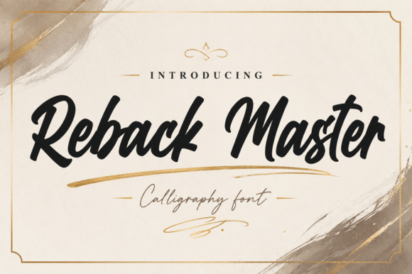 Reback Master: The Bold Handwritten Script for High-Impact Design