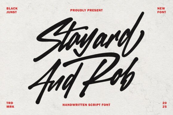Stayard and Rob: The Bold Handwritten Script for Modern Brands