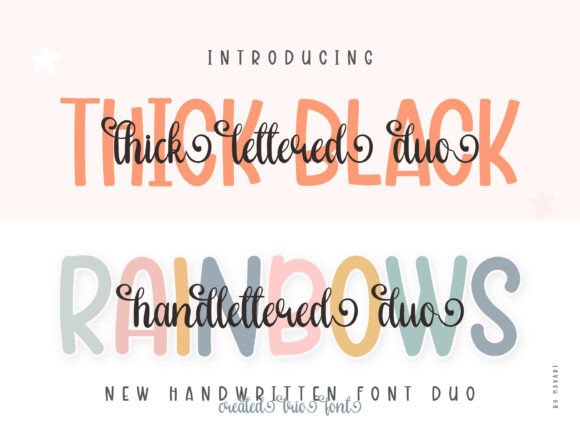 Thick Lettered Duo: A Modern Blend of Strength and Elegance